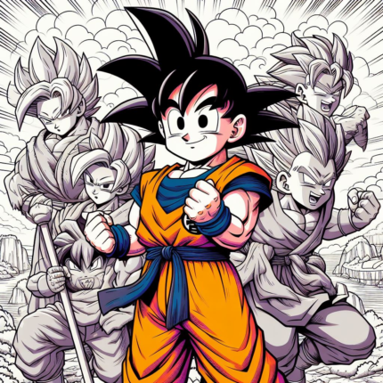 Color with Goku